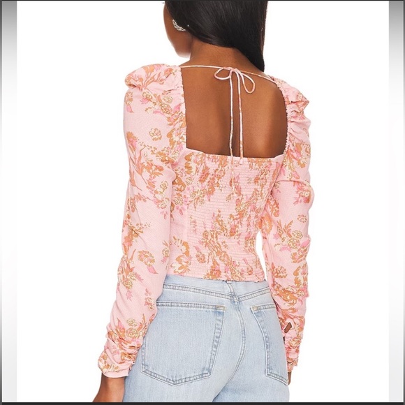 NWT Free People Hilary Printed Top - Picture 3 of 8